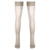 Womens Glossy See-through Stockings Thin Shiny Solid Color Elastic Sheer Thigh High Socks