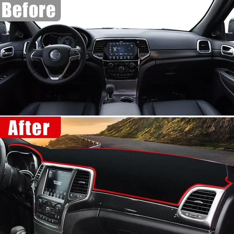 For Jeep Grand Cherokee 2011- Car Dashboard Mat Sun Shade Non-slip Dash Cover Accessories 2018 2017 2016 2015 2014 2013 2012