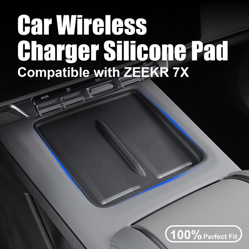 Pentru ZEEKR 7X 2025+ Covoraș Protector Consola Centrală Silicon Pad Încărcare Wireless Cutie Depozitare Laterală Upgrade Interior Accesorii Auto