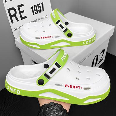 EVA Sandalen Herren Sommer Atmungsaktiv Leichtgewichtige Weichsohlige Lochschuhe Herren Hausschuhe Strandschuhe