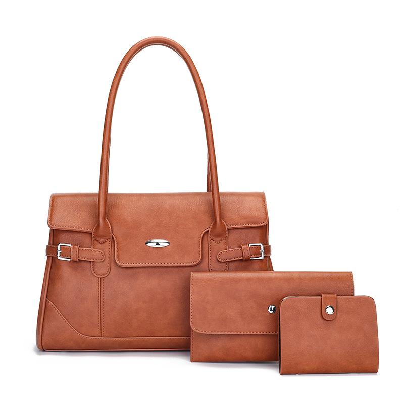 

Niche Women S Handbag Bag Large Capacity Shoulder Underarm Commuter Tote Bag коричневый