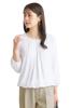 25AW Three-Quarter Sleeve Tuck Design Blouse HB225MT118 White LL