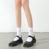Women's White Lace Scrunch Mid-Calf Summer Socks - Mesh, JK Style, Ideal for Mary Jane Shoes