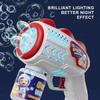 Non-Toxic Space Astronauts Fully Automatic Bubble Gun Rocket Bubbles Machine Automatic Blower With Bubble Liquid Toy For Kids Bubble Gift