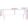 VidaXL Tête de Lit à LED Meuble de Chambre à Coucher Accessoire de Lit Double Tête de Cadre de Lit Intérieur Gris Clair 3123118