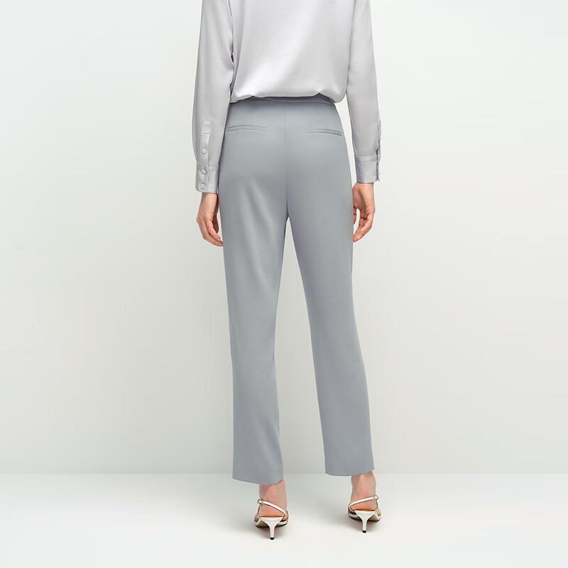 OVVOVV Women's Satin Acetate Tapered Cropped Pants