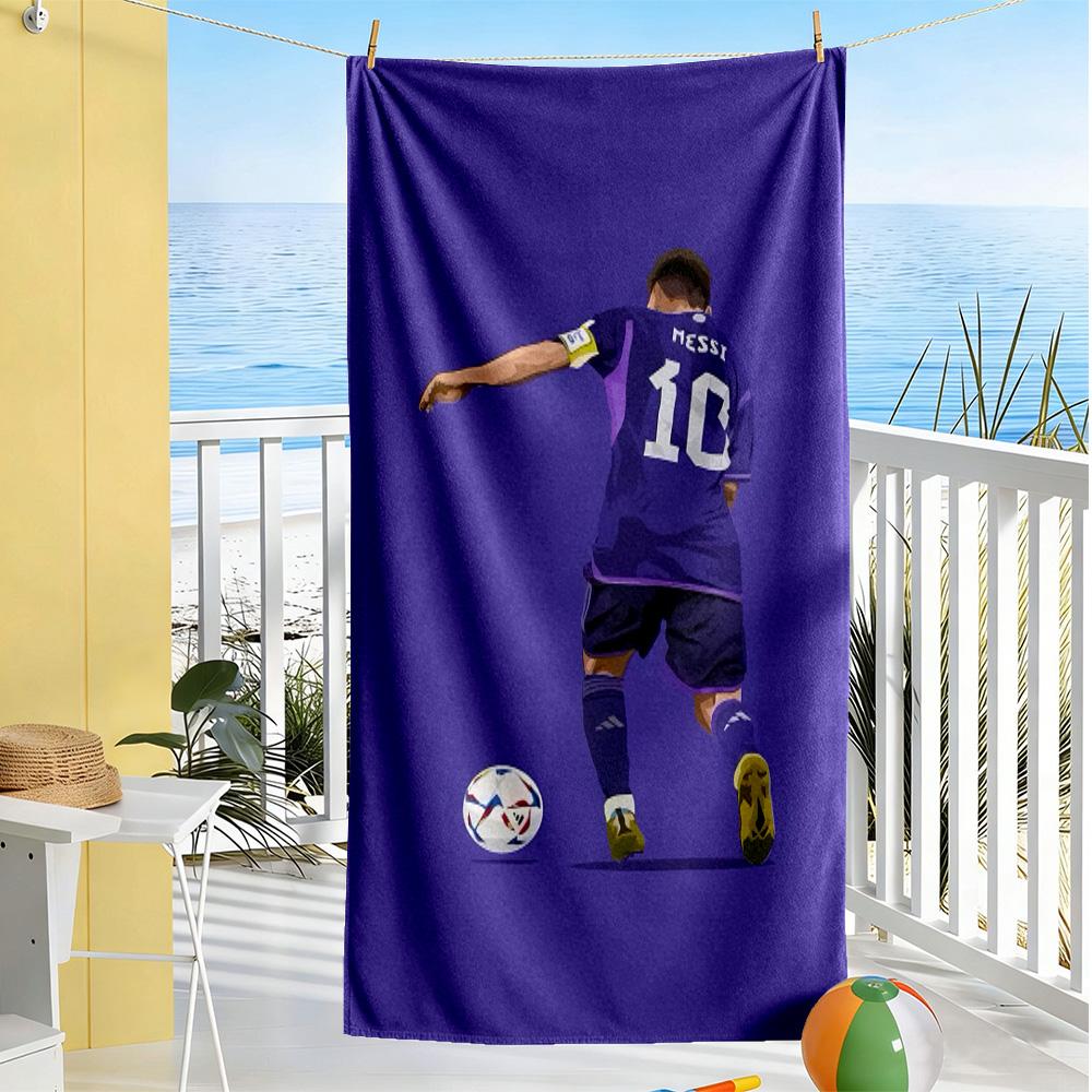 Messi's Legacy In Soccer Beach Towel Super Soft Microfiber Quickdry Fabric Comfortable Lightweight