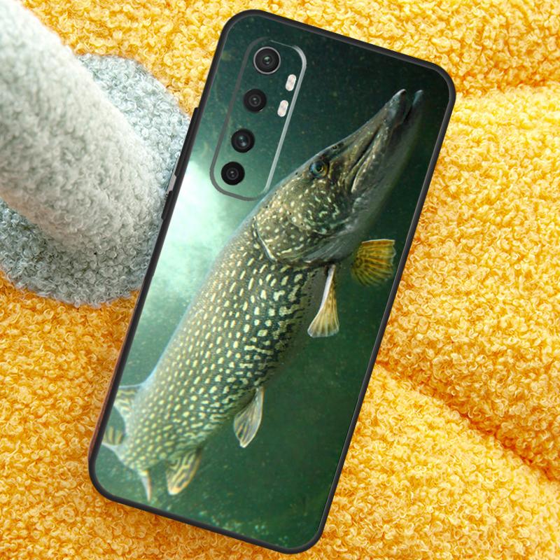 Pike Fish Fishing Bait Case For Xiaomi 15 14 Ultra 13T 14T 15T 17 Pro Max Cover For POCO X7 F8 Pro X3 X5 X6 F5 F6 F7