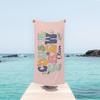 Cousin Crew Retro Floral Beach Towel, Cute Groovy Flower Summer Beach Towel for Family Vacation