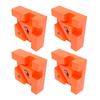 4Pcs Woodworking Box Clamps Squares 90 Degree Right Angle Adjustable Stainless Steel Corner Clamping Tool Orange