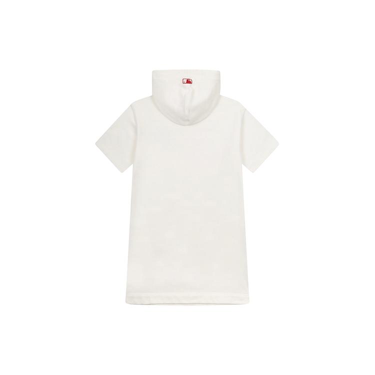 New MLB Short Sleeved Dresses Women's Ivory White 31OP02111-50I