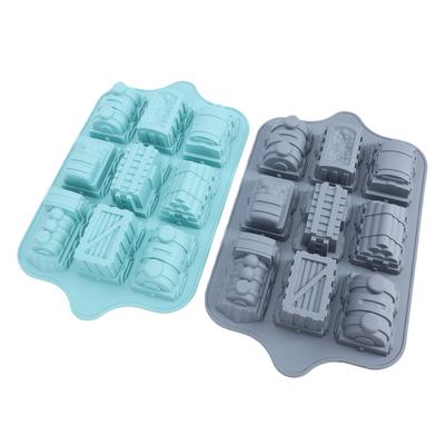 9 Cavity   Cake Pan Silicone Baking Mold Non Stick Easy Release   Shape Silicone Mold