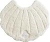 Ensemble Élégant de 4 Tapis de Toilette Moelleux Lavables en Forme de Coquillage par Okato Merry Gelato. Compatible avec les toilettes standard et chauffantes. Comprend un couvercle,