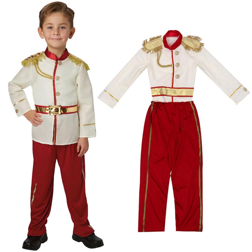 Moerstar Prince Cosplay Costume for Kids, Halloween Costume for Boys and Girls, Perfect for Parties, Halloween, Christmas, School Festivals, Cultural