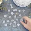 2025 50Pcs 1/2inch Salt and Pepper Shaker Stoppers Plastic Stopper Replacement Plug Bottle Caps Reusable Clear Round Plastic End Cap Storage Tool for