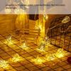Warm White LED Decorative Lamp Golden Metal Leaf Shaped Design Decorative Lights Battery Operated Hollow Design Atmosphere Light