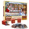 24 Days Jigsaw Puzzles Advent Calendar 1008 Puzzle Christmas Countdown Calendar Puzzle Toy Cardboard Material Stocking Stuffers