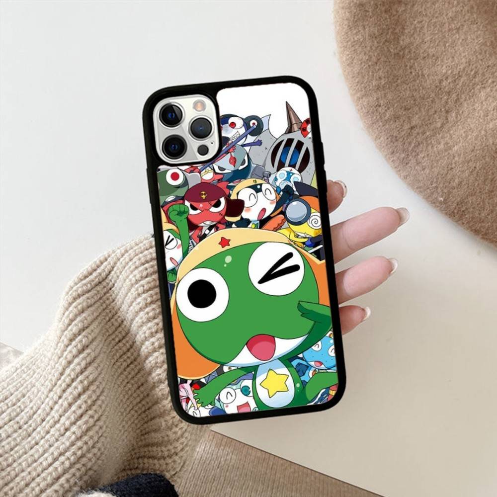 Keroro Frog Cool Gunsou Sergeant PC+TPU Phone Case For IPhone 17 16 15 14 PRO MAX 11 12 13 PLUS MINI Cover