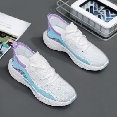 Neue Damen Sneaker Trendy Fashion Flying Woven Schuhe Bequeme Plateau Reiseschuhe Damen Freizeitschuhe