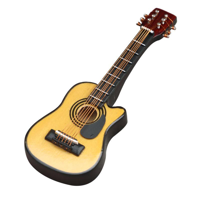 1:12 Dollhouse Miniature Furniture: Musical Instrument Models - Guitar & Bass