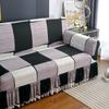 Premium Printed Ruffled Skirt Sofa Covers for Living Room Stretch Couch Cover Sofa Slipcover Furniture Protector