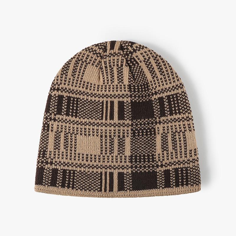 Unisex Brimless Fleece Lined Knit Slouchy Beanie Winter Warm Hat