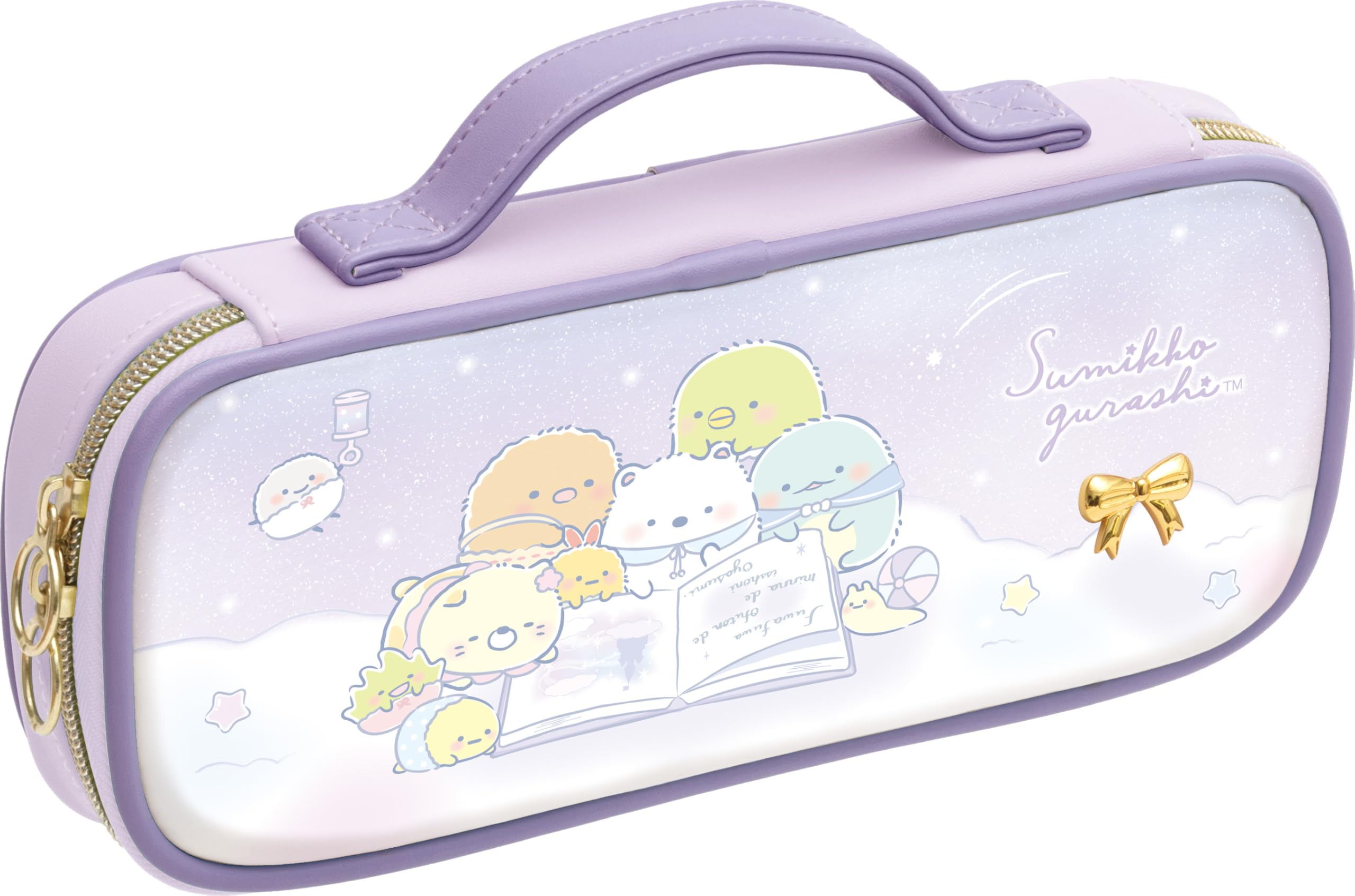 

Sumikkogurashi Pen H110 x W240 x D40mm San-X Pouch, Purple, PT20503, фіолетовий