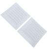 2PCS Air Vent Cover White Color Aluminum Mesh Square Shape Ventilation Register Cover for Attic Garage Ceiling