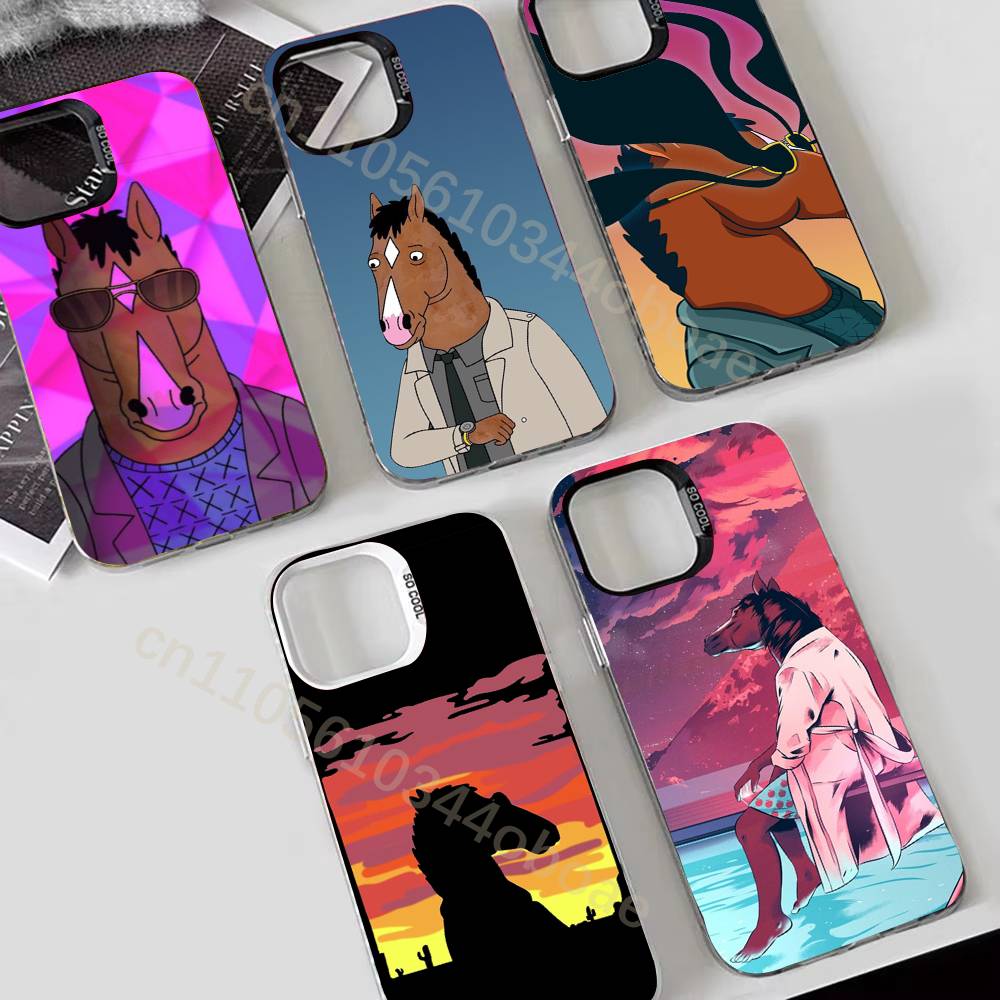 B-Bojack Cartoon H-Horseman Phone Case For iPhone 17,16,15,14,13,12,11,Pro,MAX,Plus TPU Soft To Skin-friendly Cover