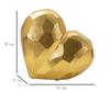Vase Herz Gold Cm 19X9X18