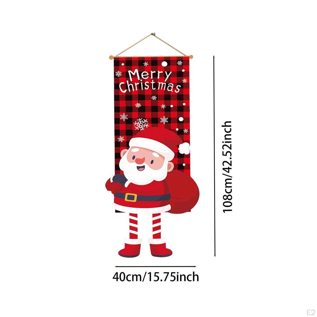 Merry Christmas Garden Flag Cartoon Ornament for Outdoor Indoor Store Santa Claus