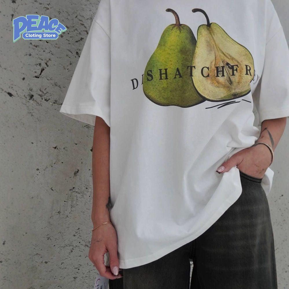 Fresh avocado printed T-shirt Women's Clothing 100% cotton T-shirt Summer Fashion Casual Comfy Short Sleeve Top Crewneck T-shirt