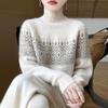 Women Sweater 100% Wool MODERN NEW SAGA Turtleneck Knit Pullover Thick Winter Jumpers Female Knit Tops