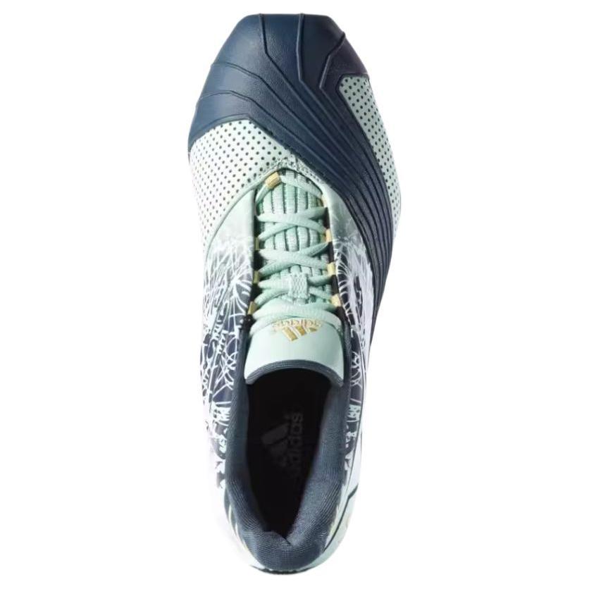 Adidas T Mac 1 Comfortable Versatile Non-Slip Durable Mid-Top Basketball Shoes Men Sneakers Graphite-Green B49762