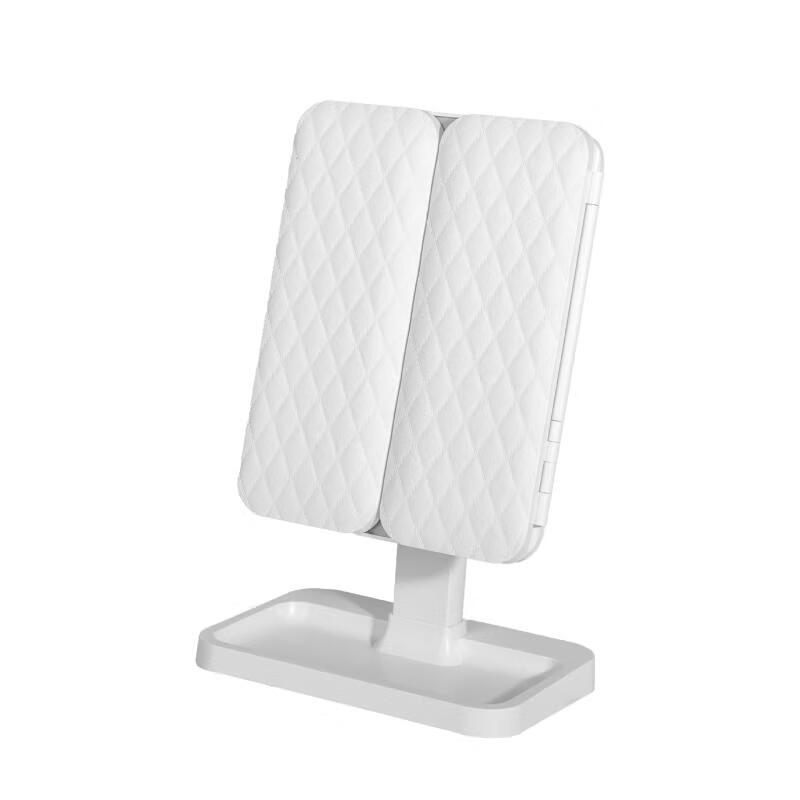 oeny Folding LED Makeup Mirror with Storage and Fill Light