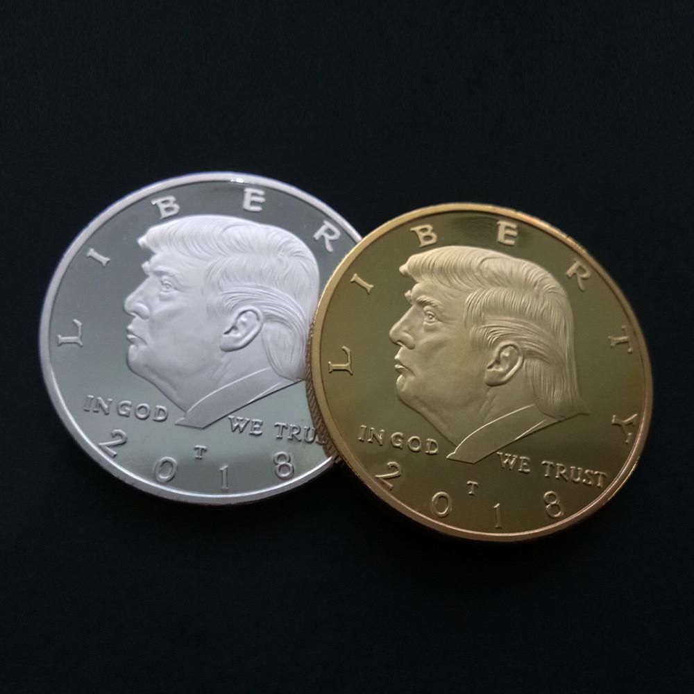 Premium Quality 2018 Us President Donald Trump Inaugural Gold Eagle Commemorative Novelty Coin For Collectors And Fans
