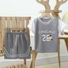 Children's Basketball Jersey Set Boys Girls Dry Fit Mesh Summer Sports Wear Short Sleeve Kids Clothing Athletic Outfit
