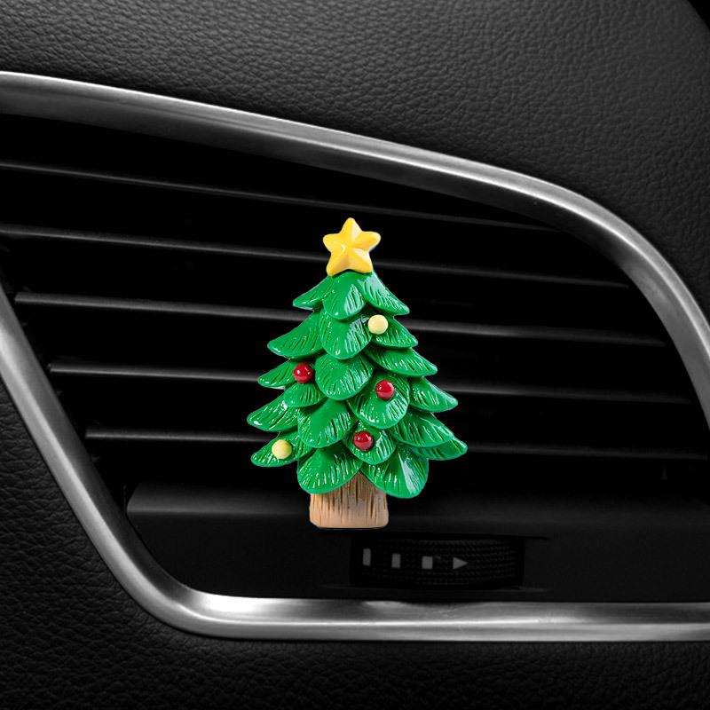 Christmas Car Air Outlet Perfume Clip Elk Car Fragrance Air Conditioner Perfume Decorations Santa Claus Decorations