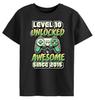 Level 10 Freigeschaltet Gaming T-Shirt Herren Damen Tees Top 10. Geburtstag Großartig 2015 Weihnachten Gamer