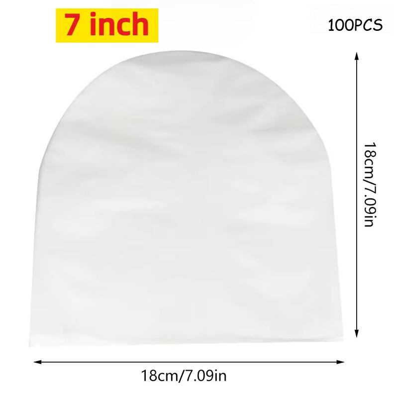 50Pcs 7/10 Inch Anti-Static Clear Vinyl Lp Record Protector Inner Sleeves Plastic Cover Bags For Music Album Storage