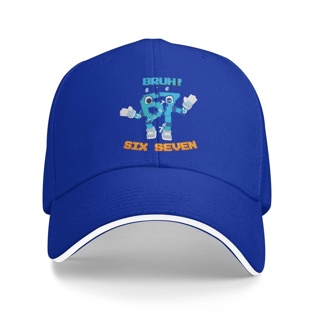 Number Ice Cream Drip Six Seven Meme th Birthday Baseball Cap Hip Hop Sandwich Hats Unisex Adjustable Hats Cap Fishing