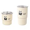 Cartoon-Panda Kaffeetasse aus Edelstahl
