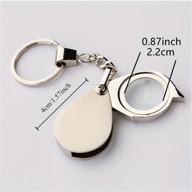 

Compact 20X Folding Magnifier with Keychain – Ideal for Reading & Jewelry, Perfect Adult/Teen Gift