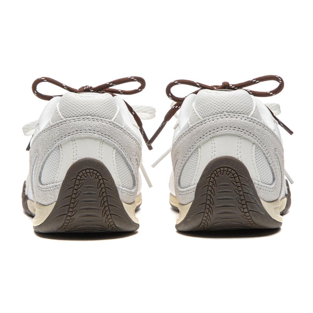 Li Ning Film Retro Slip Resistant, Abrasion Resistant, Lightweight Low Top Casual Shoes Women's Mist White AGLV204-11