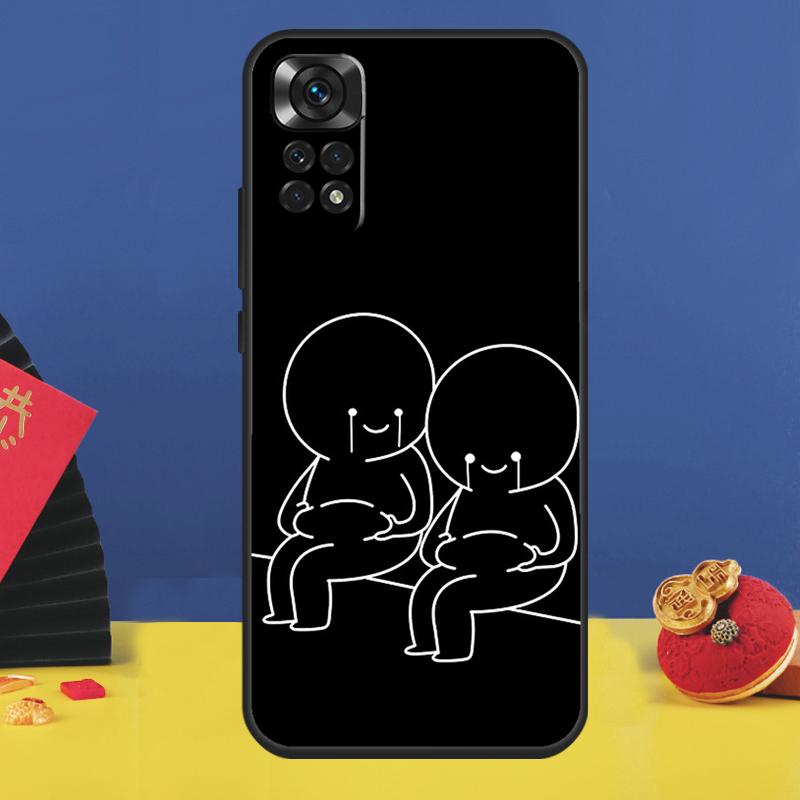 Funny Expression Couple Matchman Coque For Xiaomi Redmi Note 10 Pro Case For Redmi Note 11 Pro 12 8 9 11S 10S 9S 12C 9C 10C