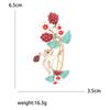 Klassische Emaillierte Eichhörnchen Broschen für Damen Strass Tier Pins Schlüsselanhänger Event Party Neue Geschenke Schmuck Dekoration Zubehör
