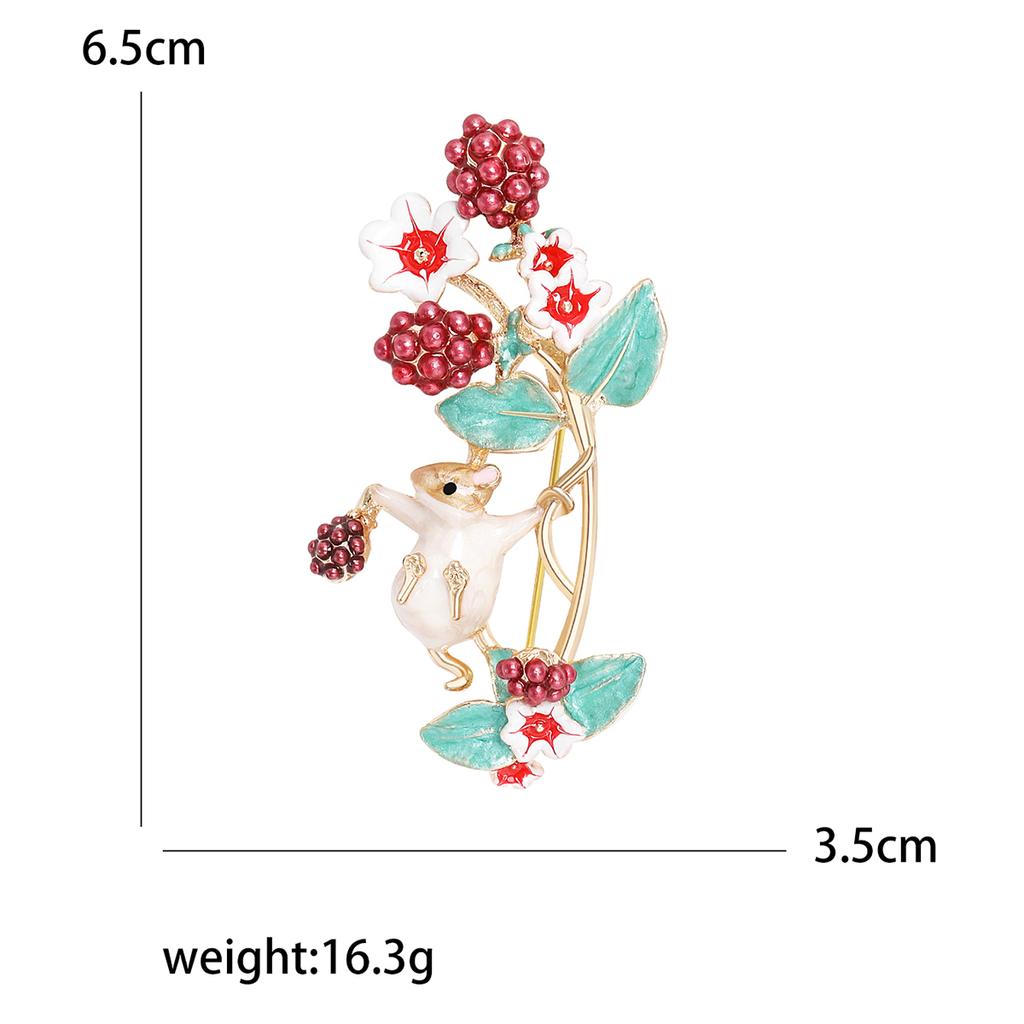 Klassische Emaillierte Eichhörnchen Broschen für Damen Strass Tier Pins Schlüsselanhänger Event Party Neue Geschenke Schmuck Dekoration Zubehör