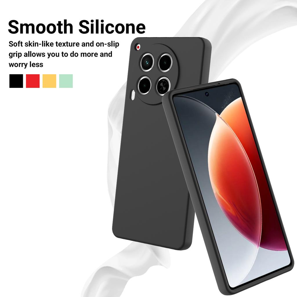 For TECNO Camon 30 4G Case with Hand Strap Liquid Silicone Protective Phone Cover