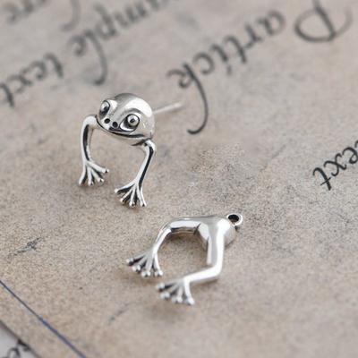 Funny 1pair Stud Earring Animal Earrings For Women Men Jewelry Gift Trendy Frog Handmade