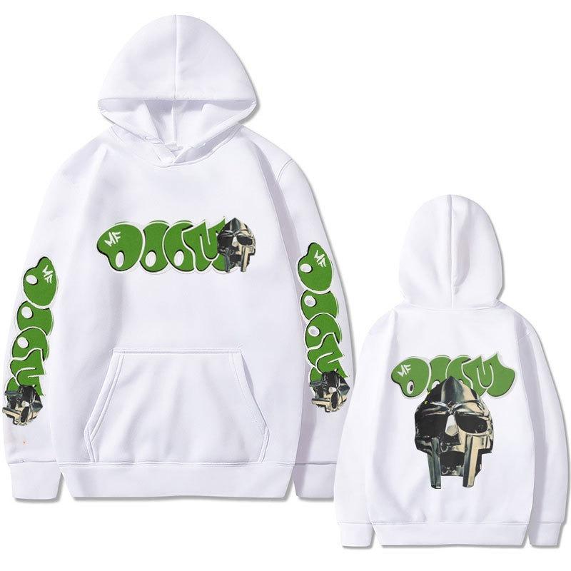 Hip Hop Rapper Mf Doom Madlib Madvillain Mask Art Aesthetic Casual Hoodie Vintage Pullovers Hoodie Clothes Sweatshirts for Men